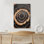 Impression sur toile, grain de bois brûlé, impression encadrée de texture organique pour une décoration murale d'inspiration minimaliste ou industrielle
