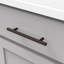 Poignée de collection de poignées de bar - Poignée d'armoire centre à centre 5-1 / 16 po - Bronze rétro - Quincaillerie minimaliste et contemporaine pour tiroirs et armoires-37202850-116228581