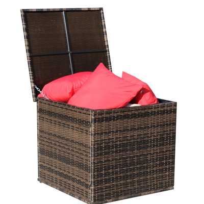 All-Weather Brown Outdoor Storage Box - Suitable For Various Settings Meets Your Needs