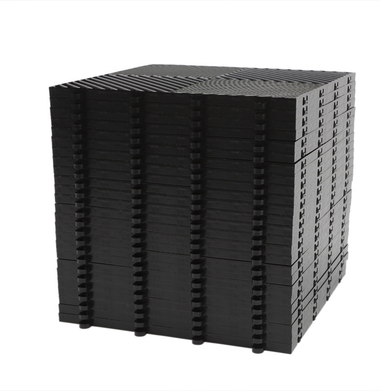    Carrelage de terrasse 11,81 po x 11,81 po, Noir