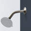 1/2 NPT × 4,8 po Bras de douche mural rond avec bride Sure Grip en nickel brossé (paquet de 1)