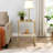 Kazbek 17.72'' Glass Top Console Table-704950742