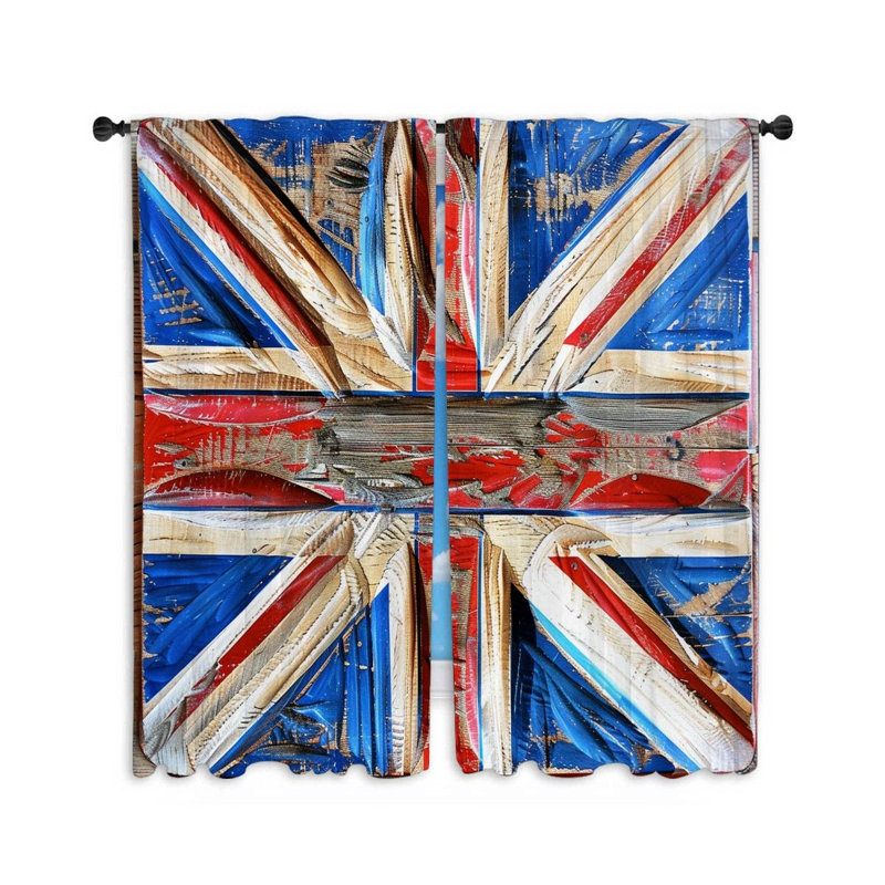 Paire de rideaux transparents en polyester Naomh, L 30 po x L 58 po