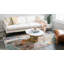 Tapis à motif abstrait beige Dews-758601037