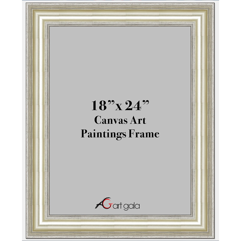 Cadre photo Scoop, L 18 po x H 24 po, Argent argent