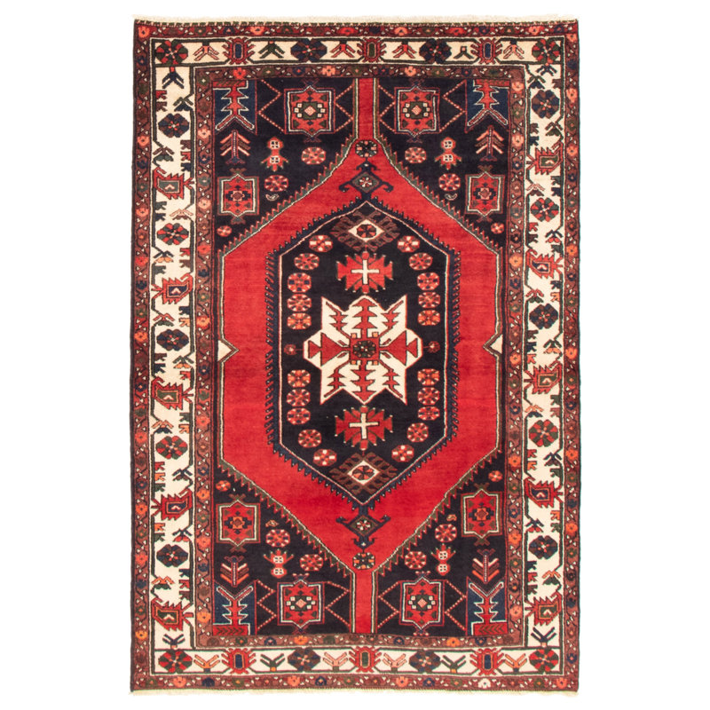 Tapis rouge Crocifisso 4 pi 4 po x 6 pi 6 po