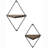 2 Piece Diamond Floating Shelf