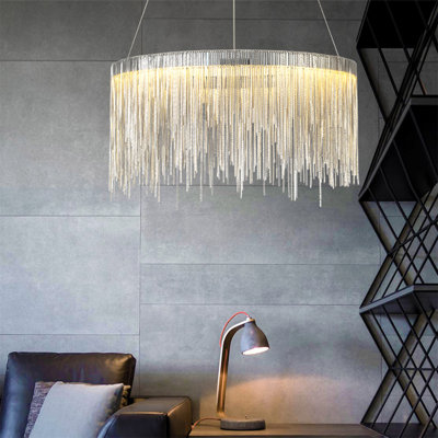 Cateno 19.7" Unique/Statement Drum LED Chandelier