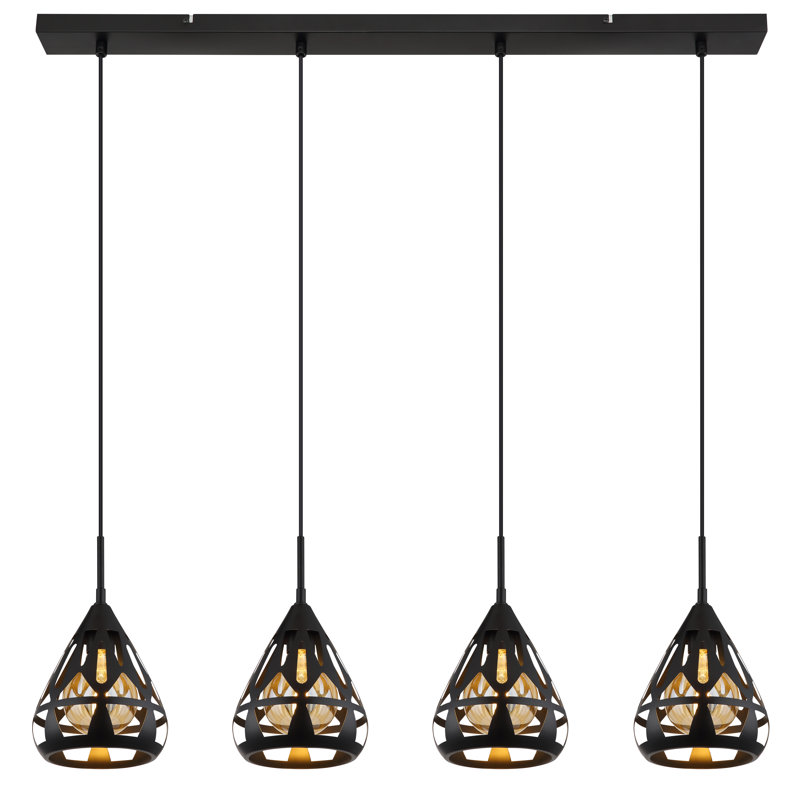 Anngie 4 - Light Matte Black Pendant