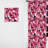 Pink and White Blockchain Blocks - Modern Curtain - Velvet Room Darkening - 1 Panel-107563761