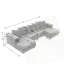 Ensemble de canapé modulaire en U Chenille-449424509