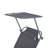 Outdoor Sunbathing Folding Recliner with Canopy Awning-424287735