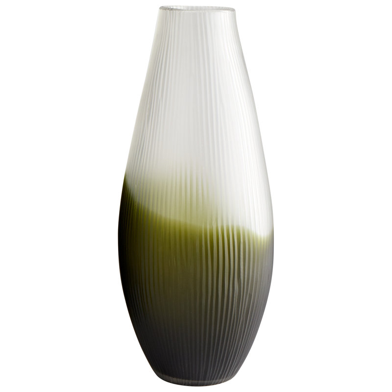 Benito Glass Table Vase, 17.75" H x 7.5" W x 7.5" D