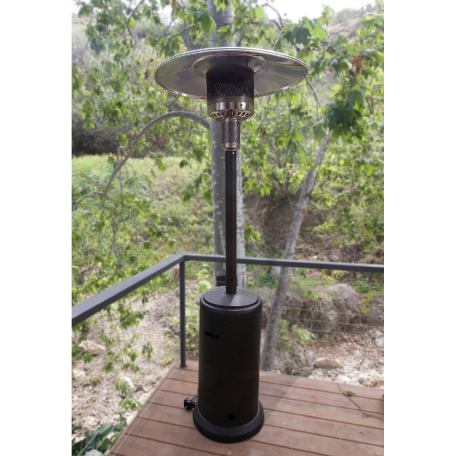 Lorcan 46,000 BTU Standing Patio Heater, Black