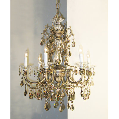 Fabry 6 - Light Glass Dimmable Chandelier