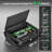 Gun Safe With LCD Display, ≤0.1S Quick Access Handgun Safe For 2-4 Pistols, Hand Gun Lock Box With Fingerprint | Keypad | And Keys For Home Drawer Bedside Nightstand