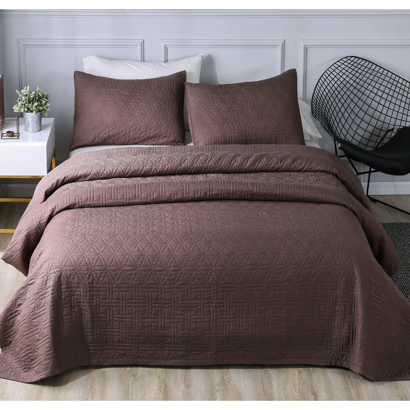 Polyester Percale Geometric Shapes Quilt