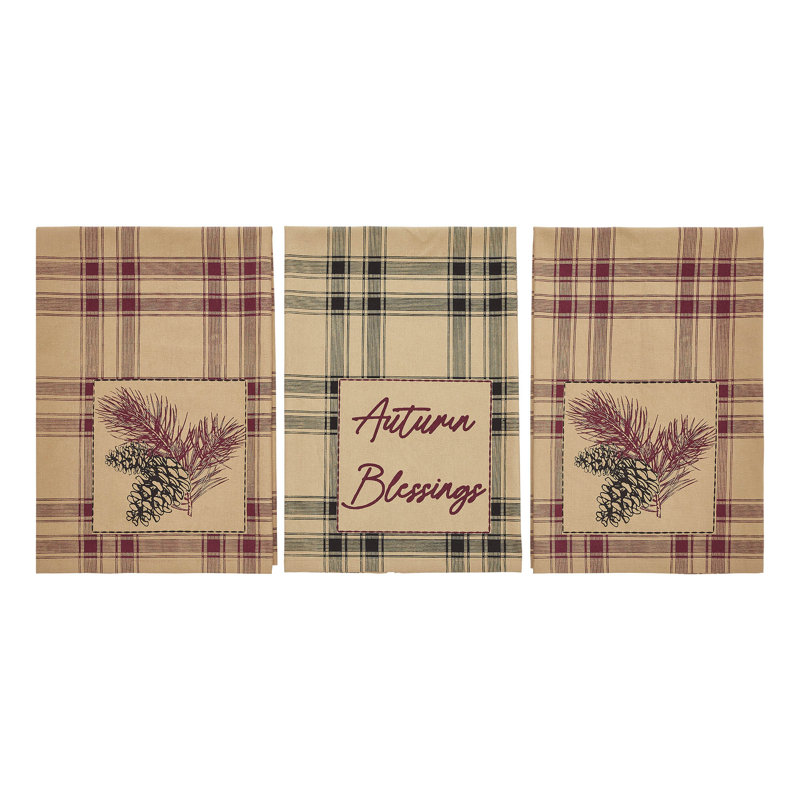 Plaid Tea Towel Kitchen Towel