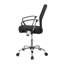 Chaise de bureau pivotante noire avec roulettes