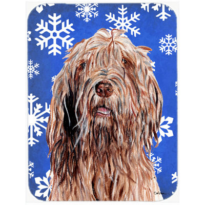 The Holiday Aisle Ashlynn Otterhound Glass Cutting Board