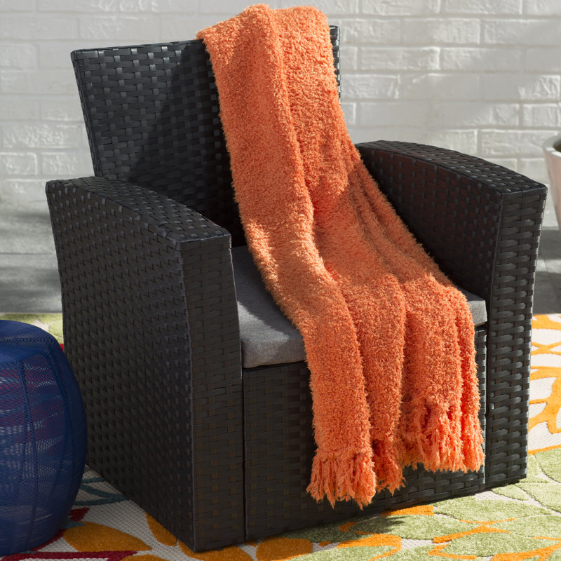 Dark Teal Knitted Machine Washable Kids Throw Blanket
