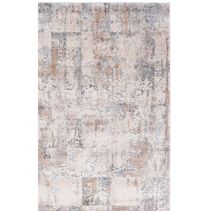Tapis abstrait Keyra Performance, Carré 6 pi 7 po