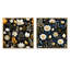 Ilian - Ensemble de 2 collages carrés botaniques abstraits-101849363-101849365