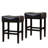 26" Backless Counter Stools, 2-Pcs Set, Brown