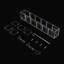 Prabhu 6 Grids Acrylic Aquarium Filter Box Fish Tank External Filter Box (Transparent)