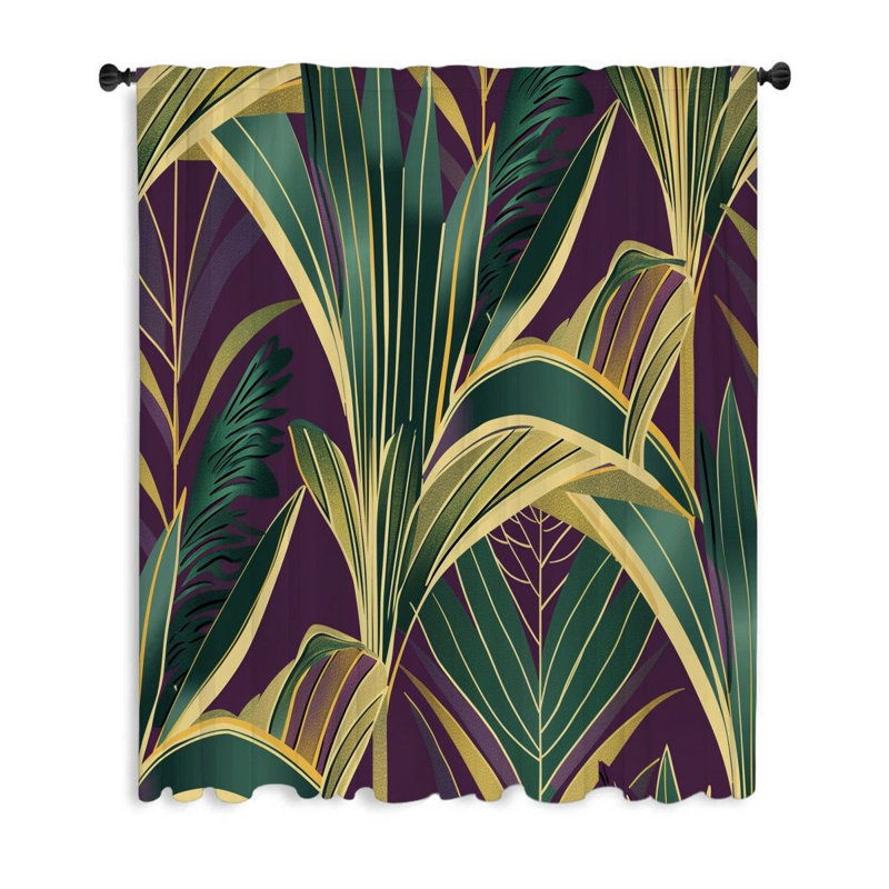 Sonu Sheer Curtain Single Panel, 50" W x 84" L