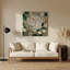Art mural en métal botanique beige chèvrefeuille-1652622395