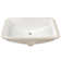 DeerValley 24" x 17" Rectangular Ceramic Undermount Bathroom Sink with Overflow