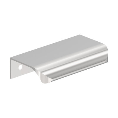 Poignée de meuble en chrome poli 3 po (76 mm) Streamline Tab - paquet de 10