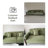 Green Polyester Modular Sofa cushion couch-376989635-376989663-376989633