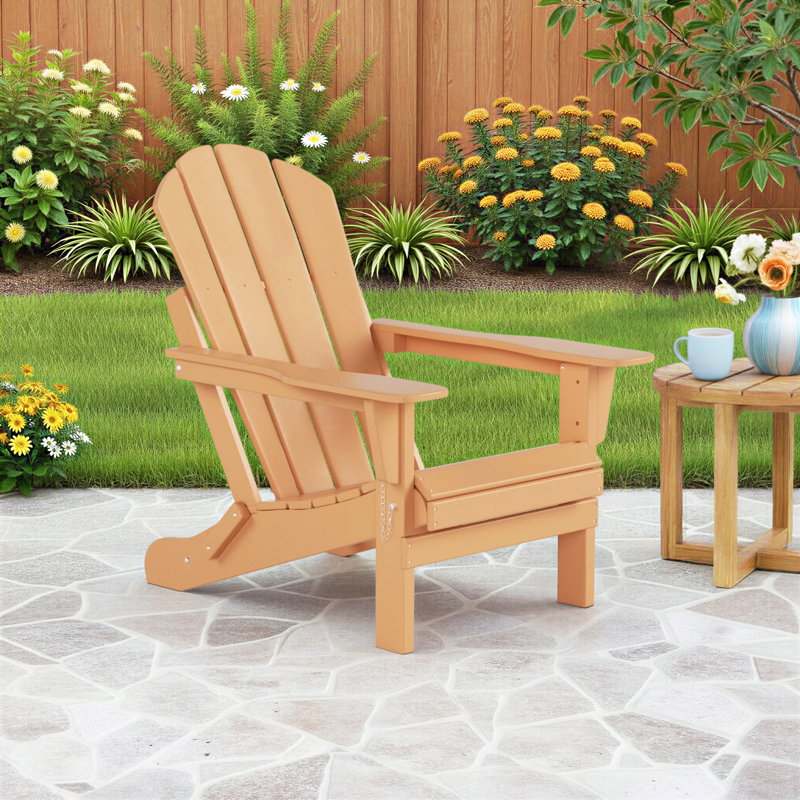 Laguna Foldable Outdoor Adirondack Set, Beige