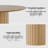 86" Wood Oval Pedestal Base Dining Table Kitchen Table for 10-1932160606