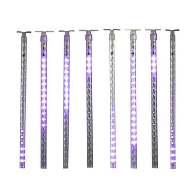  Orange 12 in. LED Meteor Lights Halloween Decor