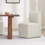 Chaise d'appoint rembourrée en polyester avec roulettes Bralan-2125657200