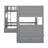 Bunk Bed With A Loft Bed Attached, With Drawers-661276852