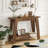 2-Tier Farmhouse Console Table Sofa Entryway Table with Storage