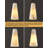 Rennata Height Adjustable Luxurious Kitchen Island Alabaster Conical Gold Pendant Lights(Set of 3)-513232940