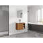 Meuble-lavabo mural 28 po avec lavabo en céramique blanche et porte à fermeture en douceur 28 po-2118585101