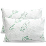 Bianco Rayon from Bamboo Cooling Memory Foam Plush Support Bed Pillow