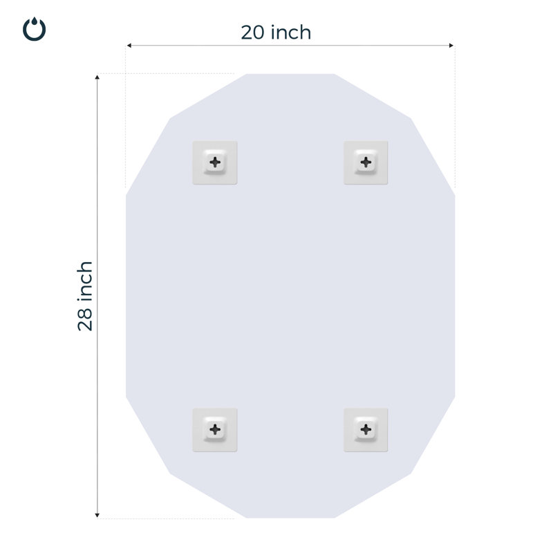 Devika Wall Mirror, 28" x 20"