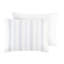 Ensemble de literie surdimensionnée en coton 6 pièces pour très grand lit, édredon rembourré, rayures modernes colorées, très grand lavable à la machine, sacs visibles tissés texturés-124917977