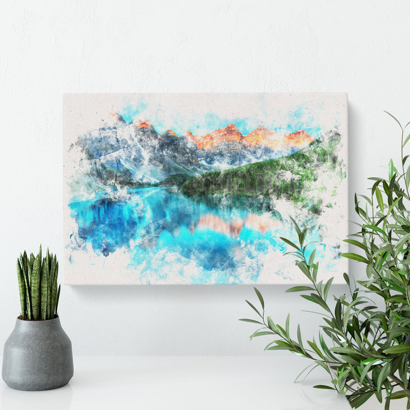 Banff National Park In Alberta Canada - Wrapped Canvas Painting, 45cm H x 76cm W x 4cm D