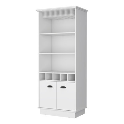Stylish Glassware Rack Bar Cabinet For Area - 3 Shelves, 5 Bottle , Build Storage Organized Living Space