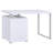 White 3-Drawer Reversible Office Desk