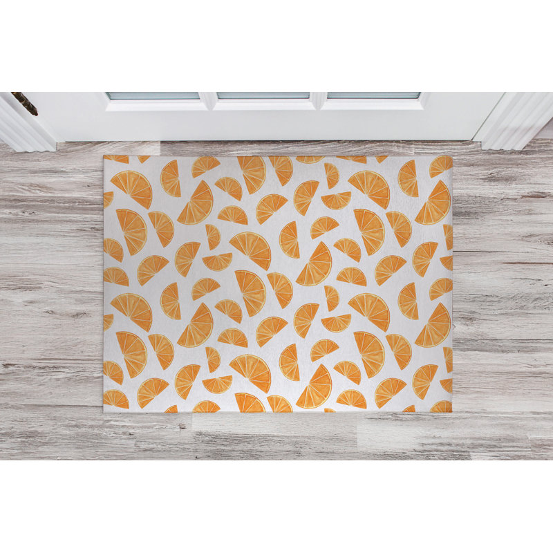 Oranges d'été, L 24 po x L 36 po, Blanc