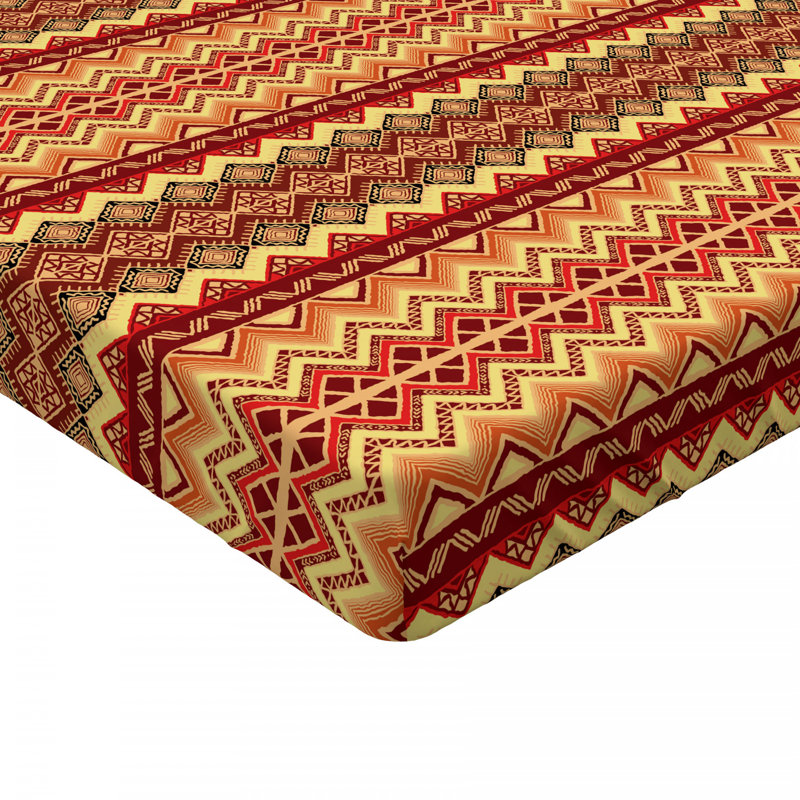 Microfiber Chevron Fitted Sheet, Full Fitted Sheet
